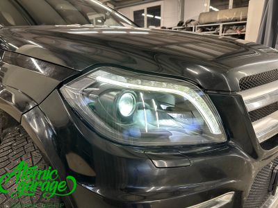 Mercedes Benz GL- сlass w166, замена ксеноновых линз на BiLed Aozoom Dragon + антихром масок фар - фото 12