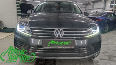  Volkswagen Touareg FL, замена ксеноновых линз на светодиодные Aozoom A17 + ремонт дневного ходового огня - фото 13