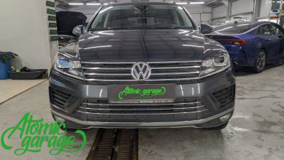  Volkswagen Touareg FL, замена ксеноновых линз на светодиодные Aozoom A17 + ремонт дневного ходового огня - фото 9