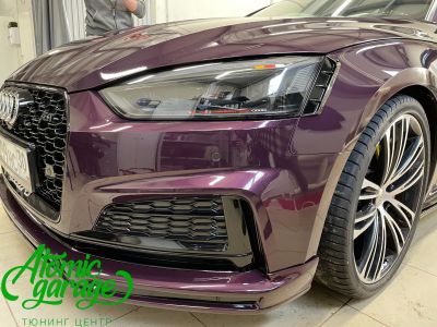 Audi A5 F5, защита глянцевых элементов салона полиуретановой пленкой  - фото 1