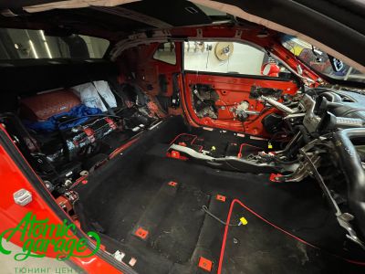 Dodge Challenger, полная шумовиброизоляция + индивидуальный перешив салона - фото 11