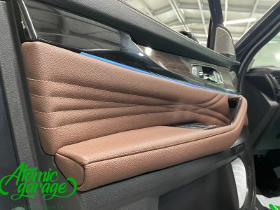 Exeed VX, замена штатных сидений на сидения от BMW 7 f01 + перешив салона в кожу Dakota - фото 20