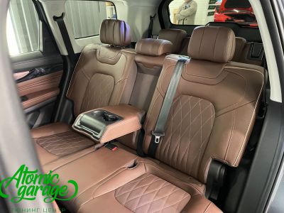 Exeed VX, замена штатных сидений на сидения от BMW 7 f01 + перешив салона в кожу Dakota - фото 16