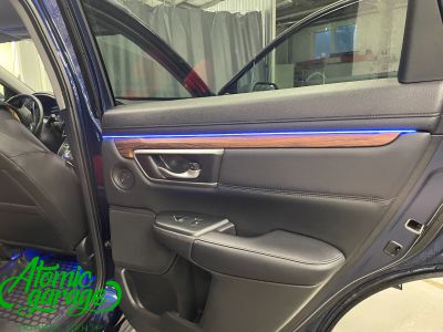 Honda CRV 5, контурная подсветка салона Ambient Light + подсветка ниш ног  - фото 14