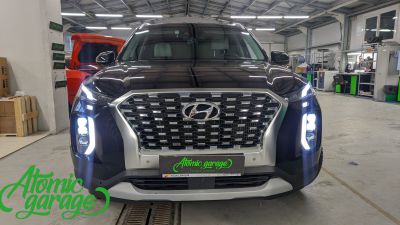 Hyundai Palisade, замена штатных светодиодных линз на линзы BiLed модули Aozoom 2.0  - фото 7