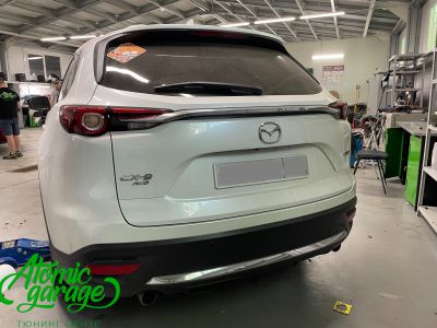 Mazda CX9, оклейка матовым полиуретаном + антихром элементов кузова - фото 6