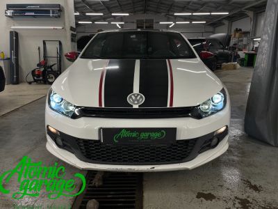 VW Scirocco, замена штатных линз на Biled Aozoom A21 + замена стекла левой фары  - фото 8