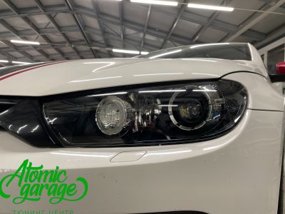 VW Scirocco, замена штатных линз на Biled Aozoom A21 + замена стекла левой фары  - фото 5