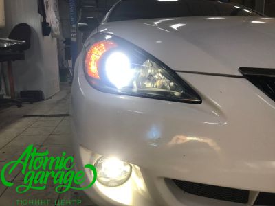 Toyota Solara, замена линз на Bi-led Optima Pro + ПТФ Morimoto - фото 13