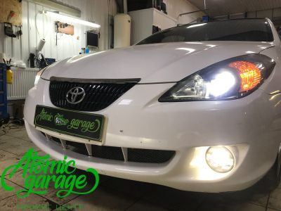 Toyota Solara, замена линз на Bi-led Optima Pro + ПТФ Morimoto - фото 17