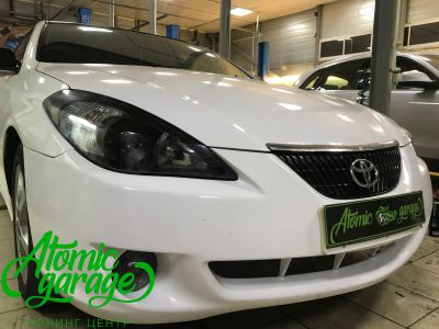 Toyota Solara, замена линз на Bi-led Optima Pro + ПТФ Morimoto - фото 7