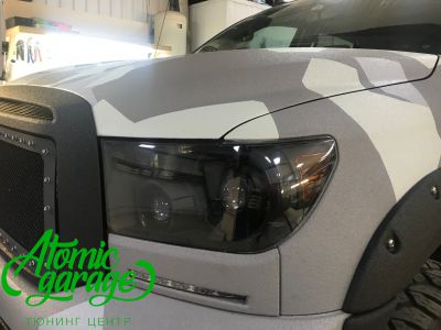 Toyota Tundra GEN2, чистка+полировка+бронирование фар - фото 13