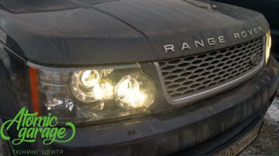 Range Rover Sport, замена штатных и установка в дальний линз Hella 3R - фото 13