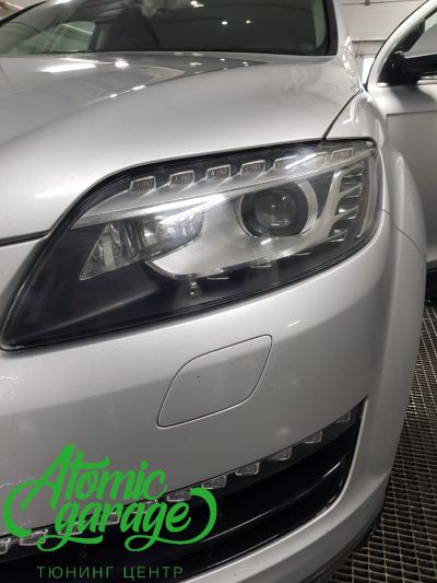 Audi Q7, замена линз на Bi-led Optima Pro + ремонт ходовых огней - фото 14