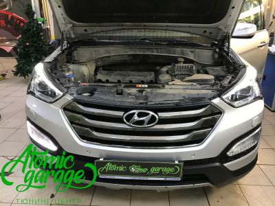 Hyundai Santa Fe III, ремонт плат штатных ходовых огней - фото 1