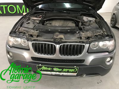 BMW X3 E83, установка линз Bi-led Optima Adaptive + восстановление стекол - фото 12
