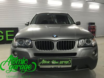 BMW X3 E83, установка линз Bi-led Optima Adaptive + восстановление стекол - фото 6