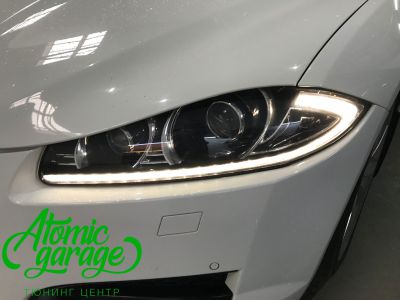 Jaguar XF, замена штатных линз на Biled Optima Pro - фото 4