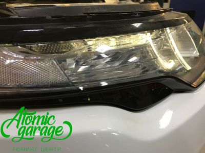 Range Rover Evoque, замена линз на Bi-led Optima Pro + новые стекла фар - фото 3