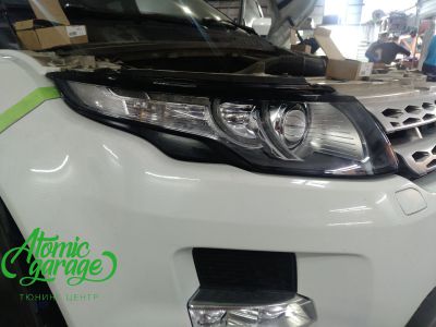 Range Rover Evoque, замена линз на Bi-led Optima Pro + новые стекла фар - фото 9