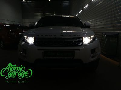 Range Rover Evoque, замена линз на Bi-led Optima Pro + новые стекла фар - фото 13