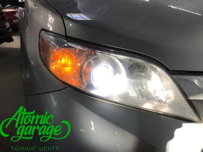 Toyota Sienna, светодиодный тюнинг фар - фото 2