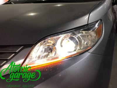 Toyota Sienna, светодиодный тюнинг фар - фото 21