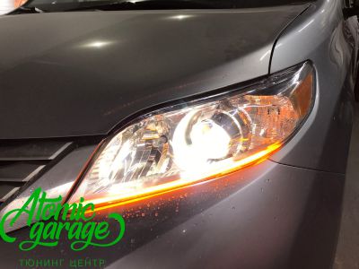 Toyota Sienna, светодиодный тюнинг фар - фото 22