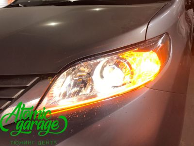 Toyota Sienna, светодиодный тюнинг фар - фото 23