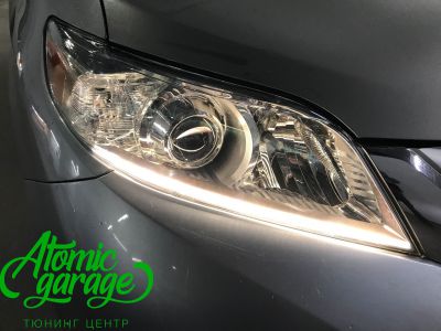 Toyota Sienna, светодиодный тюнинг фар - фото 14