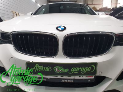 BMW 3 GT, установка защитной сетки радиатора в бампер - фото 2
