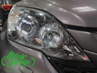 Honda CR-V 3, замена линз на Bi-Led Optima Adaptive + восстановления стекол - фото 13