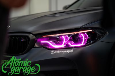 BMW M5 F90 Stingray, эксклюзивный тюнинг фар + натуральный карбон - фото 14