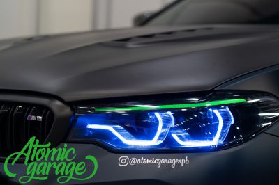 BMW M5 F90 Stingray, эксклюзивный тюнинг фар + натуральный карбон - фото 15