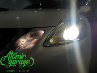 Lexus GS300, замена линз на Bi-led Diliht Triled + новые стекла + покраска масок фар - фото 6