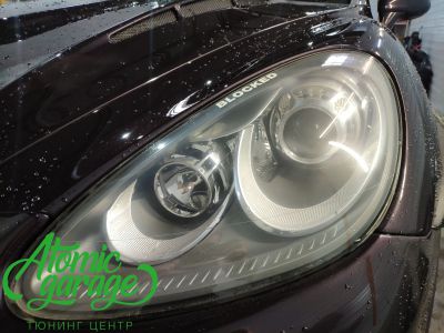 Porsche cayenne 958, замена линз на Bi-led Diliht Triled + новые стекла - фото 3