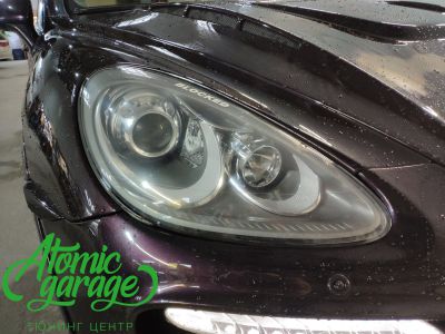 Porsche cayenne 958, замена линз на Bi-led Diliht Triled + новые стекла - фото 2