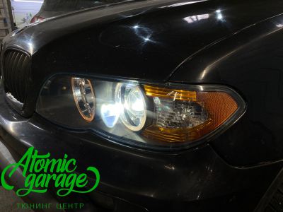BMW X5 E53, замена линз на Bi-led X-bright + восстановление стекол - фото 11