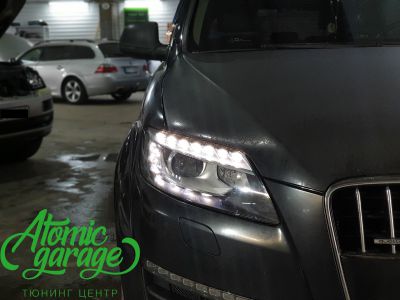 Audi Q7 рестайлинг, замена линз на Bi-led Diliht Triled + новые стекла - фото 10