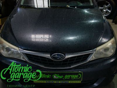 Subaru Impreza GE, чистка и восстановление стекол фар - фото 1