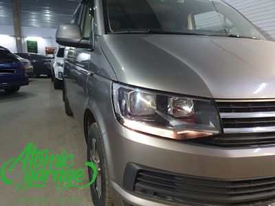 Volkswagen Caravelle T6, установка линз Diliht Triled + восстановление стекол фар - фото 4