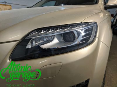 Audi Q7 рестайлинг, замена линз на Bi-led Diliht Triled + восстановление стекол - фото 13