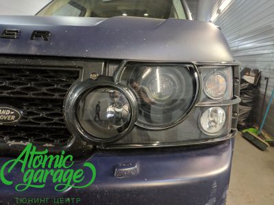 Range Rover L322, замена линз на Diliht Tendel + покраска масок фар - фото 6