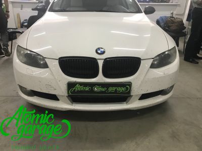 BMW 3 E92, замена ангельских колец + восстановление стекол фар - фото 1