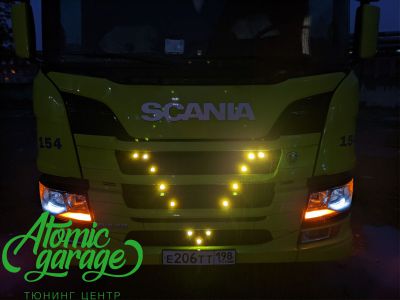 Scania P440, установка ходовых огней и подсветки кузова - фото 6