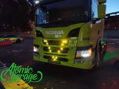 Scania P440, установка ходовых огней и подсветки кузова - фото 5