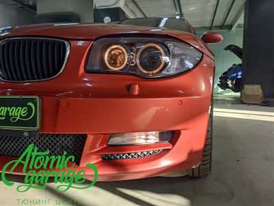 BMW 1 E87, замена линз на Diliht Triled + восстановление стекол - фото 11