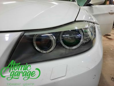 BMW 3 E90 LCI, замена колец + восстановление стекол - фото 6