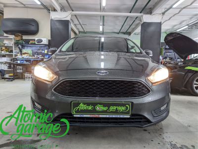 Ford Focus 3 рестайлинг, линзы Bi-led Diliht Tendel + Probright Base - фото 1