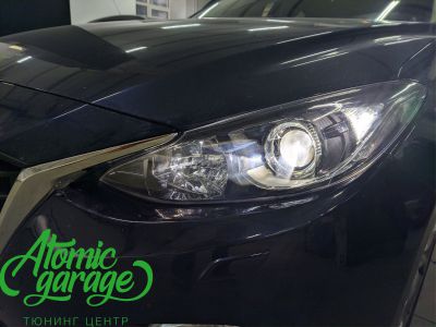 Mazda 3 BM, замена линз на Bi-led Diliht Tendel + восстановление стекол - фото 9